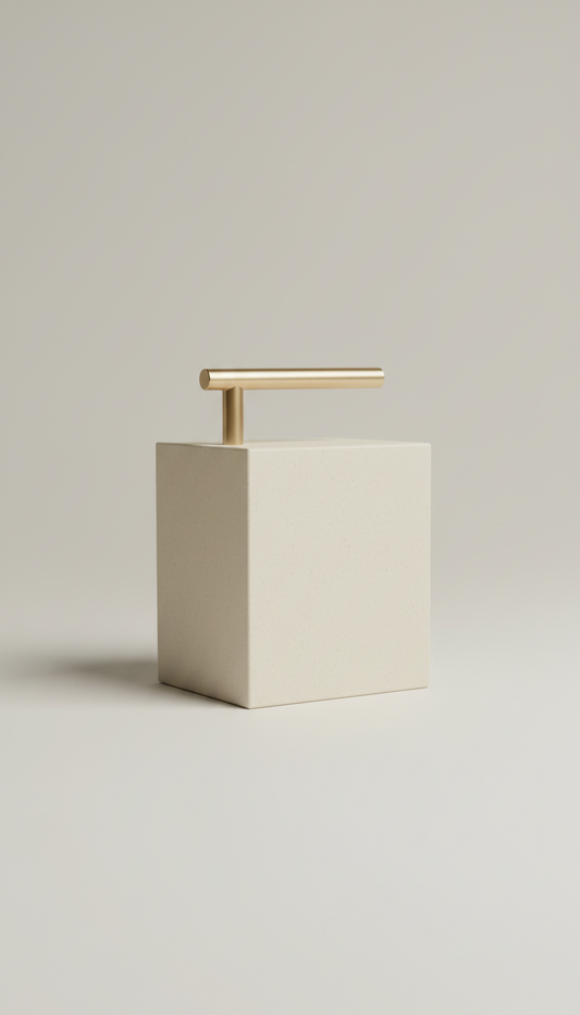 Champagne Stone Side Table